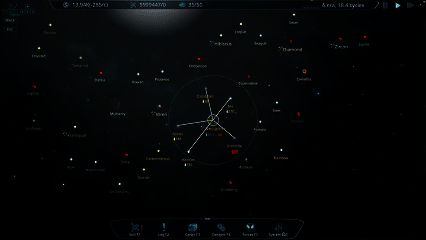 游戏内交易界面截图，显示多个星球间的价格差异和运输路线