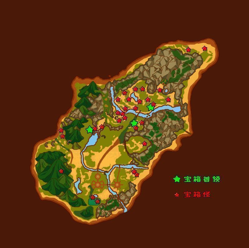 帕里镇地图宝藏刷新点标注图，清晰显示多个热门蹲守位置