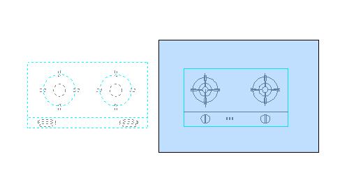 鼠标携带复制内容准备粘贴到图纸指定位置
