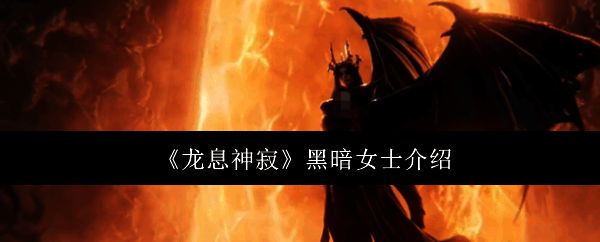 黑暗女士角色立绘展示，身披黑袍，眼神冷峻，充满威严