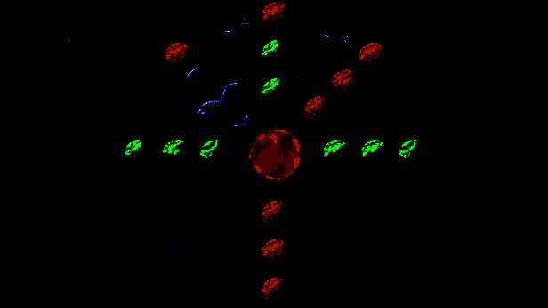 游戏主界面展示星际背景下的轨道系统，营造出深邃神秘的宇宙氛围