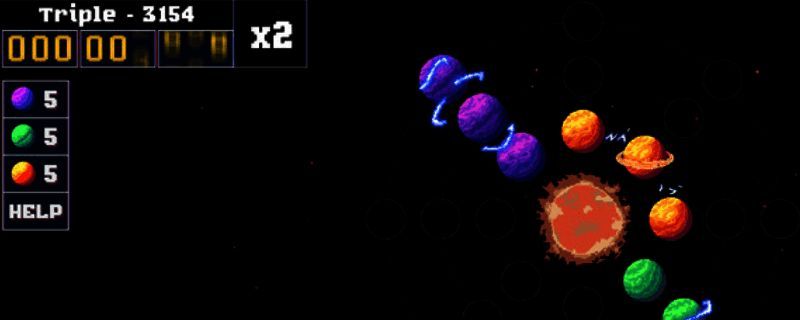 Gyre游戏封面，展现宇宙深空与神秘结构的视觉风格