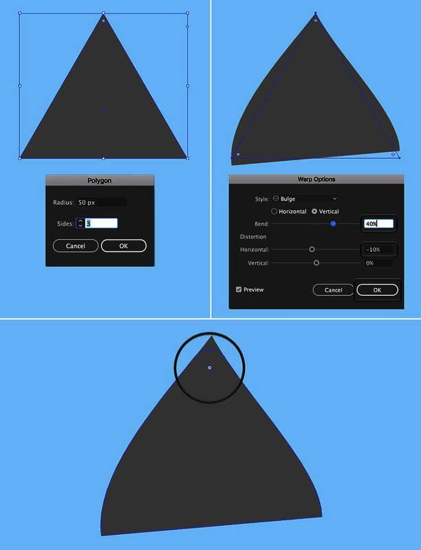 耳朵造型设计与变形效果应用示意图