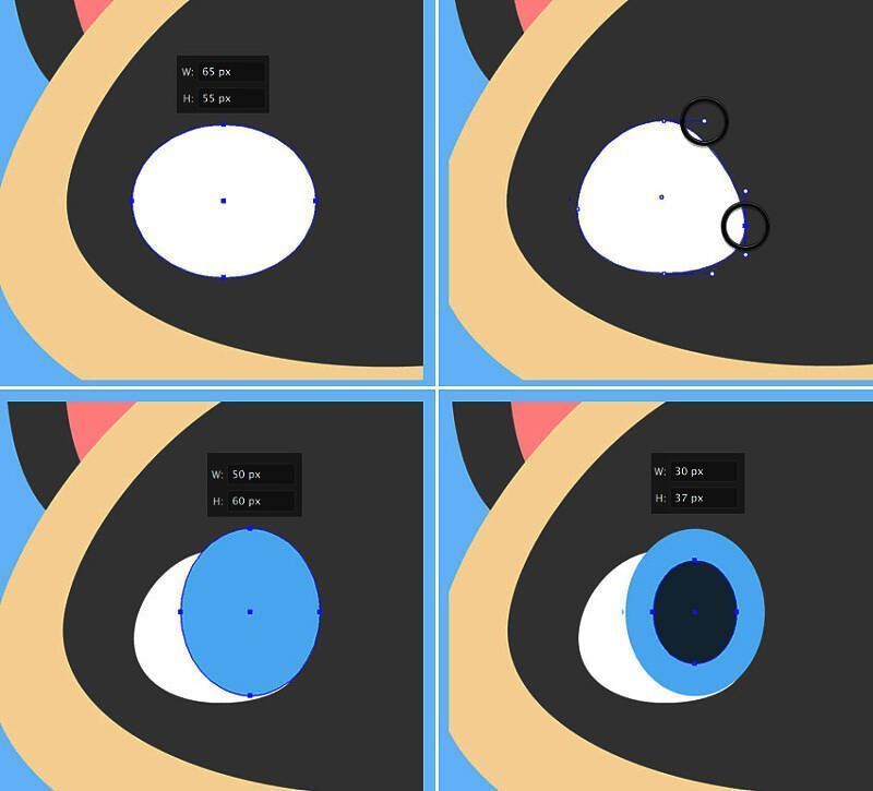 猫咪面部五官布局及细节刻画演示