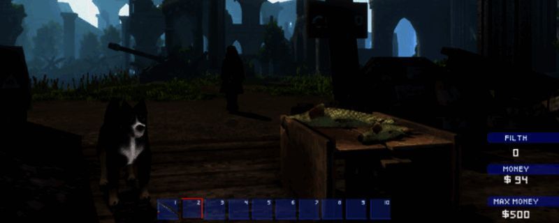 Fishing Shop Simulator游戏场景截图，展示钓鱼过程与店铺经营界面