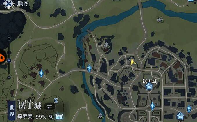 史莱克学院图书馆内部视角，书架间隐约可见互动光效