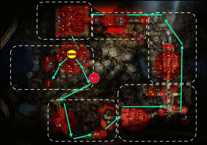 玩家组队进入神庙深处，面对未知敌人发起攻击