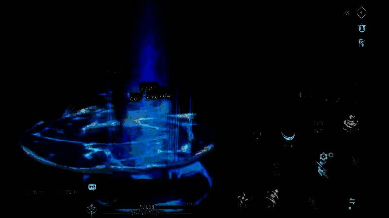 霜之壁技能演示画面，冰墙升起阻挡敌方攻击