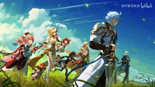 遐蝶与黄金裔伙伴共处的画面，氛围温馨而和谐