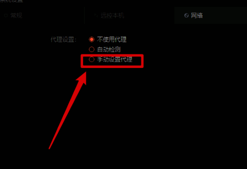 手动设置代理区域的详细填写示例