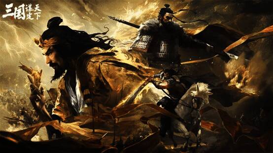 游戏中两个阵营旗帜对峙，气氛紧张