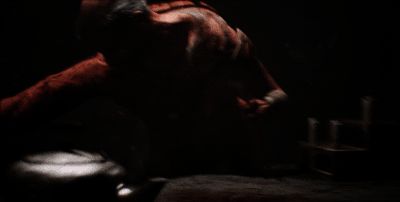 游戏内多个恐怖场景拼接图，包括废弃矿坑与地下实验室