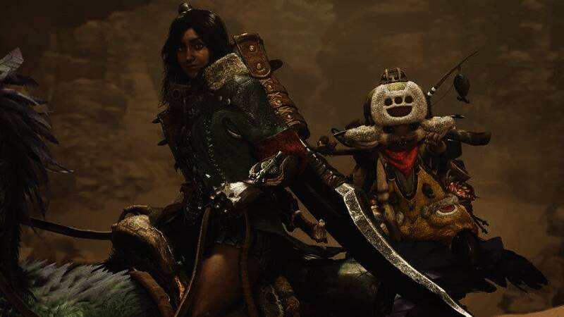 《怪物猎人：荒野》开放世界狩猎画面展示