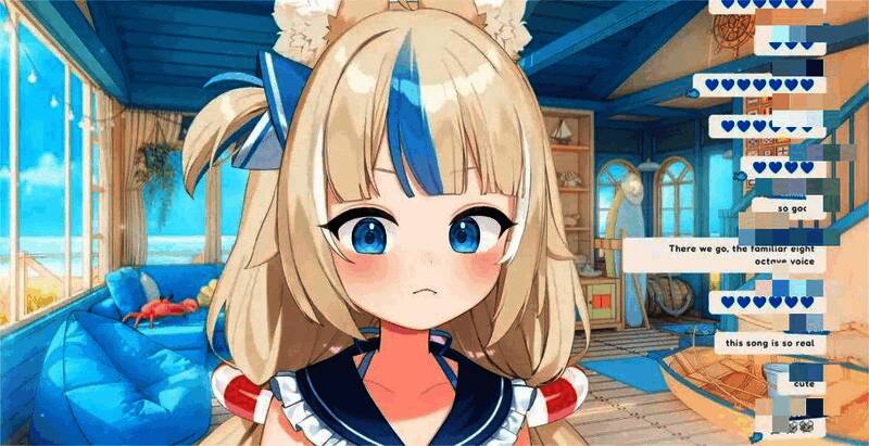 图表显示VTuber内容受欢迎程度超过游戏开发商和电竞赛事，男女比例与年龄分布清晰可见