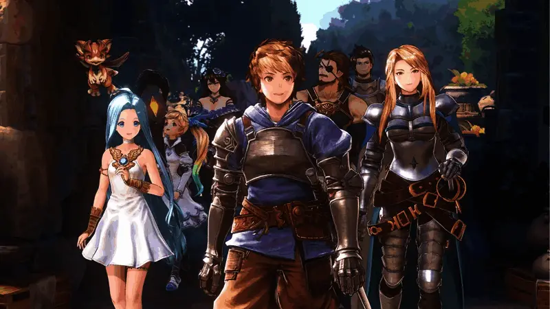 游戏战斗截图，角色施展强力技能进行联合攻击