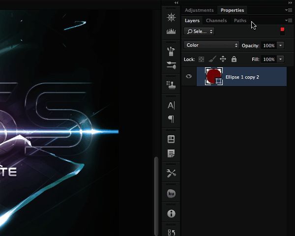 隔离图层模式界面展示，突出当前正在编辑的矢量图形