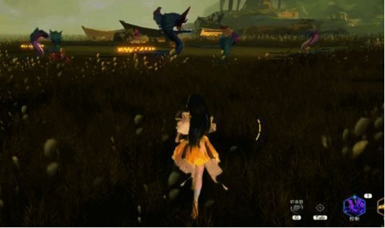 多名玩家围攻boss的团战场景，角色各展魂技形成绚丽技能连击效果