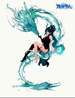青龙幻灵角色设定图，东方风格鲜明