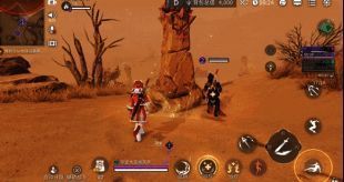 唤生石互动界面，角色触碰时发出蓝光