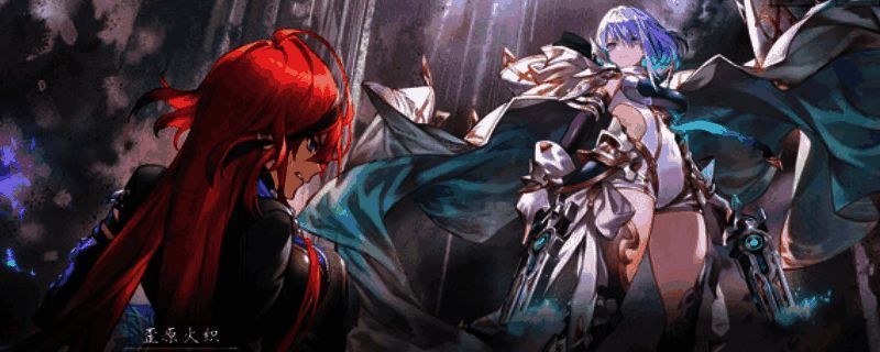 游戏中战斗场景展示，角色与卡牌特效华丽呈现