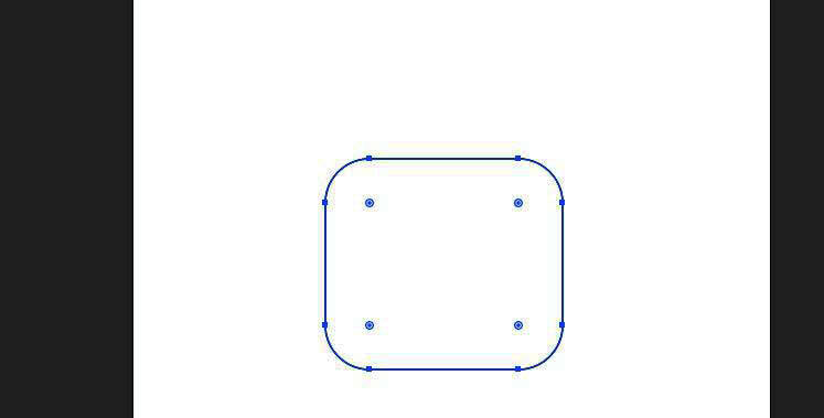 启用边角构件后圆角调节点成功显示