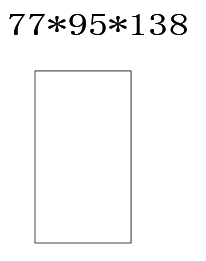 复制并调整矩形尺寸为77mm宽