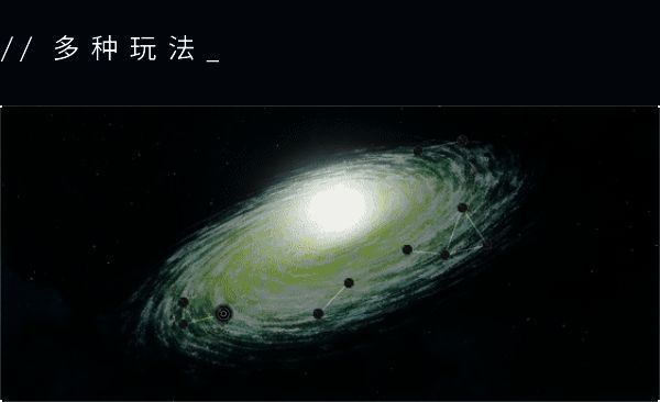 玩家在太空中指挥舰队向敌方星球发起进攻