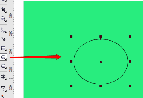 椭圆转曲线后通过形状工具调整节点细节