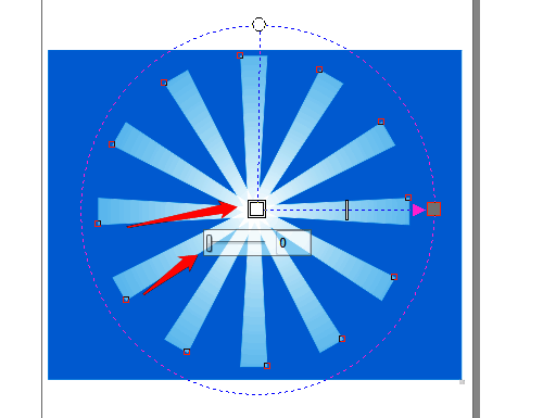 最终透明度设置完成，图形呈现自然过渡效果
