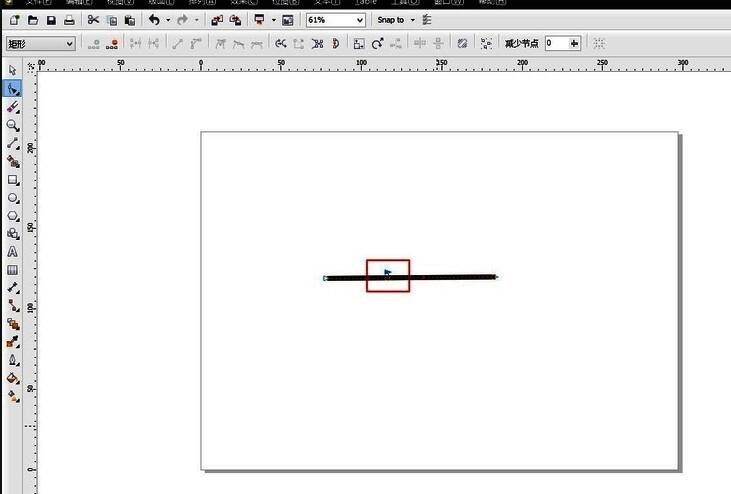 完成拆分后的线段呈现两段独立状态