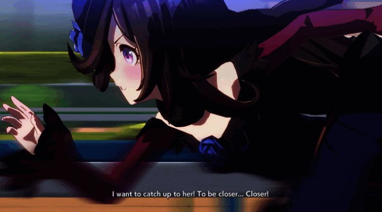 赛马娘角色立绘与游戏界面展示，画面风格日系清新