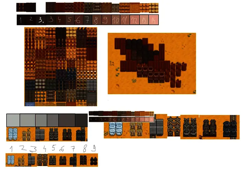 Stillow创作的Eric Barone像素肖像局部细节展示