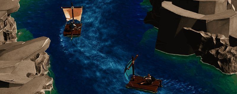 莱恩岛生存指南游戏界面截图，展示游戏内钓鱼与探索场景