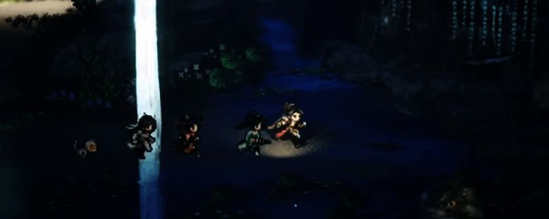 逸剑风云决碗子山门口战斗场景，主角与山贼激烈对战