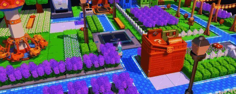 游戏中角色互动场景，画面风格清新可爱