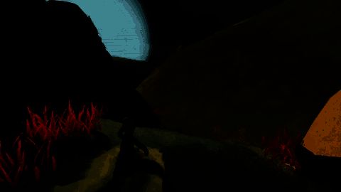 角色站在雪地中的古老石碑前，周围被皑皑白雪覆盖