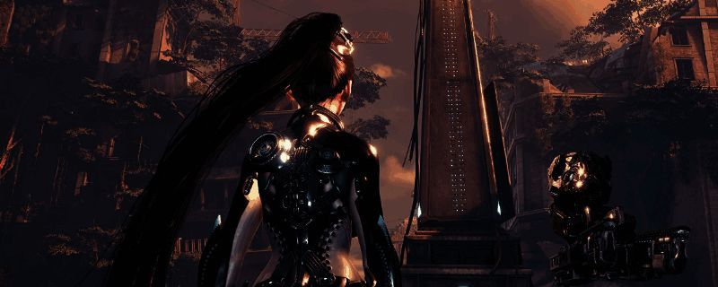 角色在废墟场景中拾取发光的战术装备箱