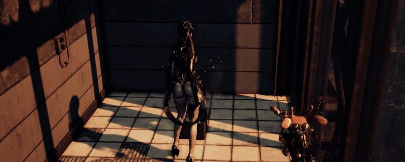 《剑星》角色穿着特色装备进行战斗的场景，背景为科幻城市