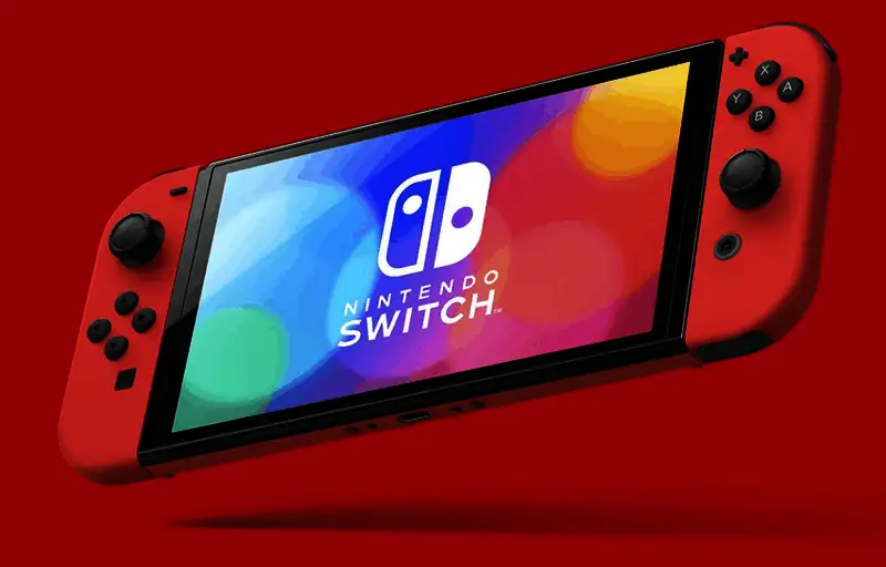 任天堂Switch系列产品展示图，包含OLED版、标准版与Lite版本