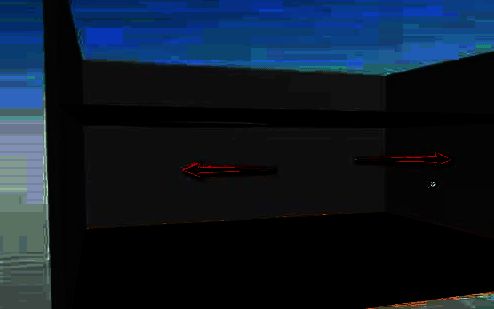 鼠标滑动过程中视角随之旋转，房间内部结构清晰可见