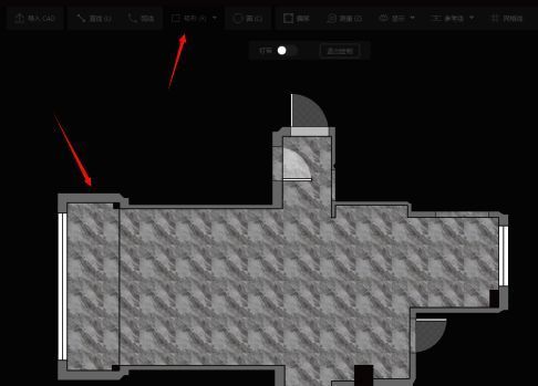 弹出设置面板调整地台高度至200毫米