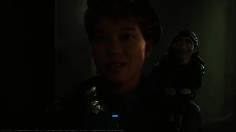 星空中隐约可见小岛秀夫标志性图案，极具艺术感与彩蛋意味