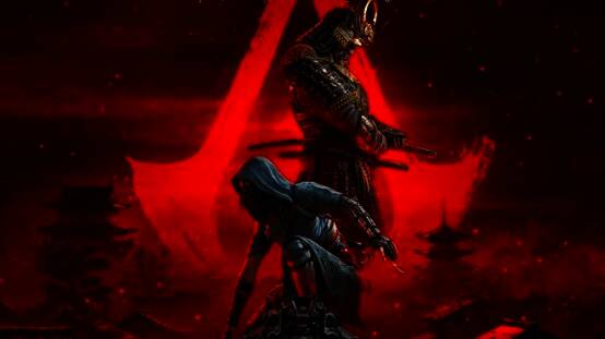 《刺客信条：影》游戏宣传画面，展现战国时期的日本战场