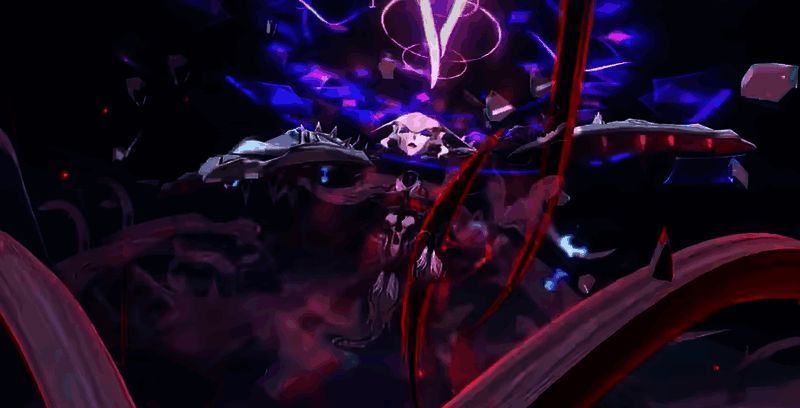 Highlight技能发动动画，画面绚丽，光影交错，敌人被强光吞噬