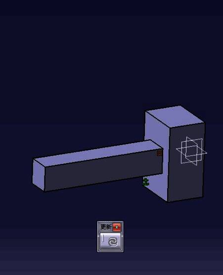 接触约束操作界面截图，展示零件选择状态