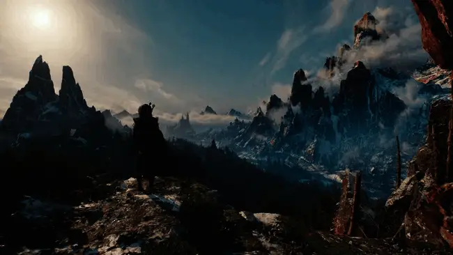 《巫师4》虚幻引擎技术演示画面，展示北方王国科维尔的宏伟场景