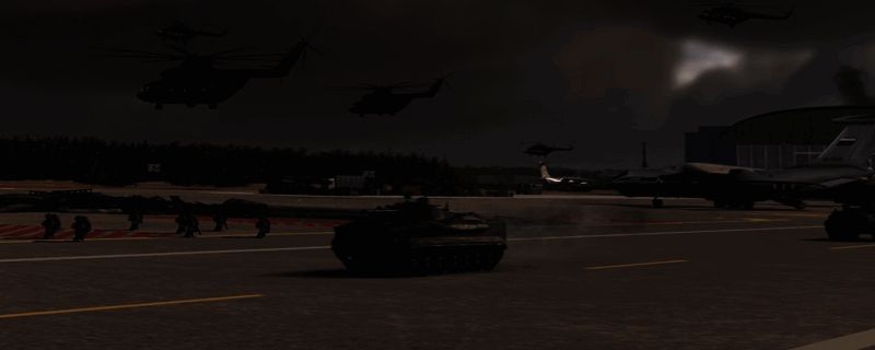 《断箭》游戏中一辆重型坦克在战场上行驶，炮口对准敌方方向，背景为硝烟弥漫的战场环境