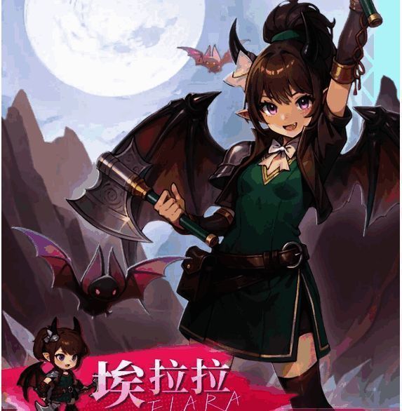 埃拉拉战斗场景展示，使用旋风技能，周围敌人被击飞