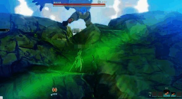 多人合作战斗画面，玩家协同对抗姆克头目