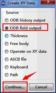 数据源选择界面，列出多种来源如节点、单元等选项